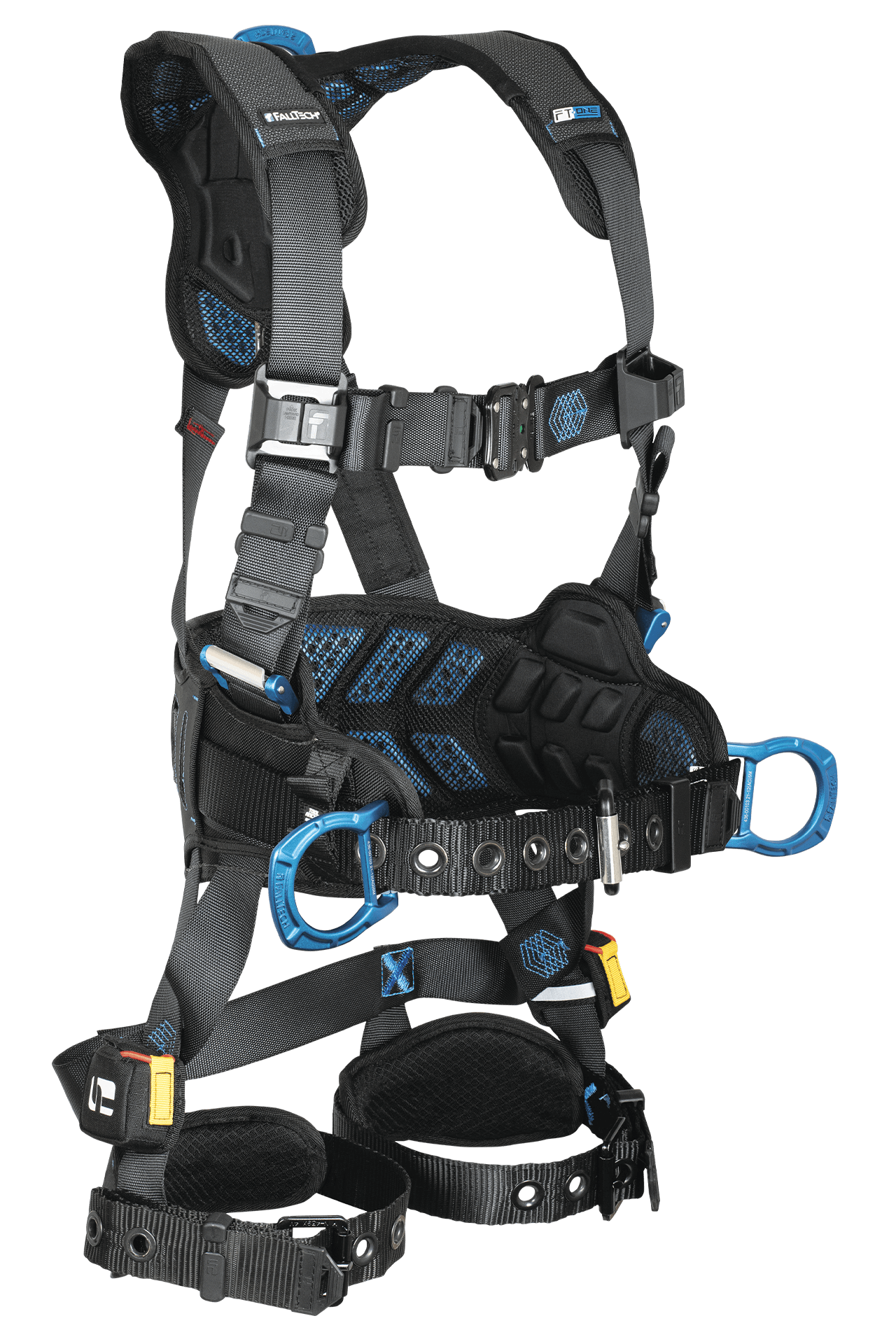 FallTech FT-One 3D Construction Belted Harness Tongue Buckle Leg Adjustments - 3X - 8127B3X