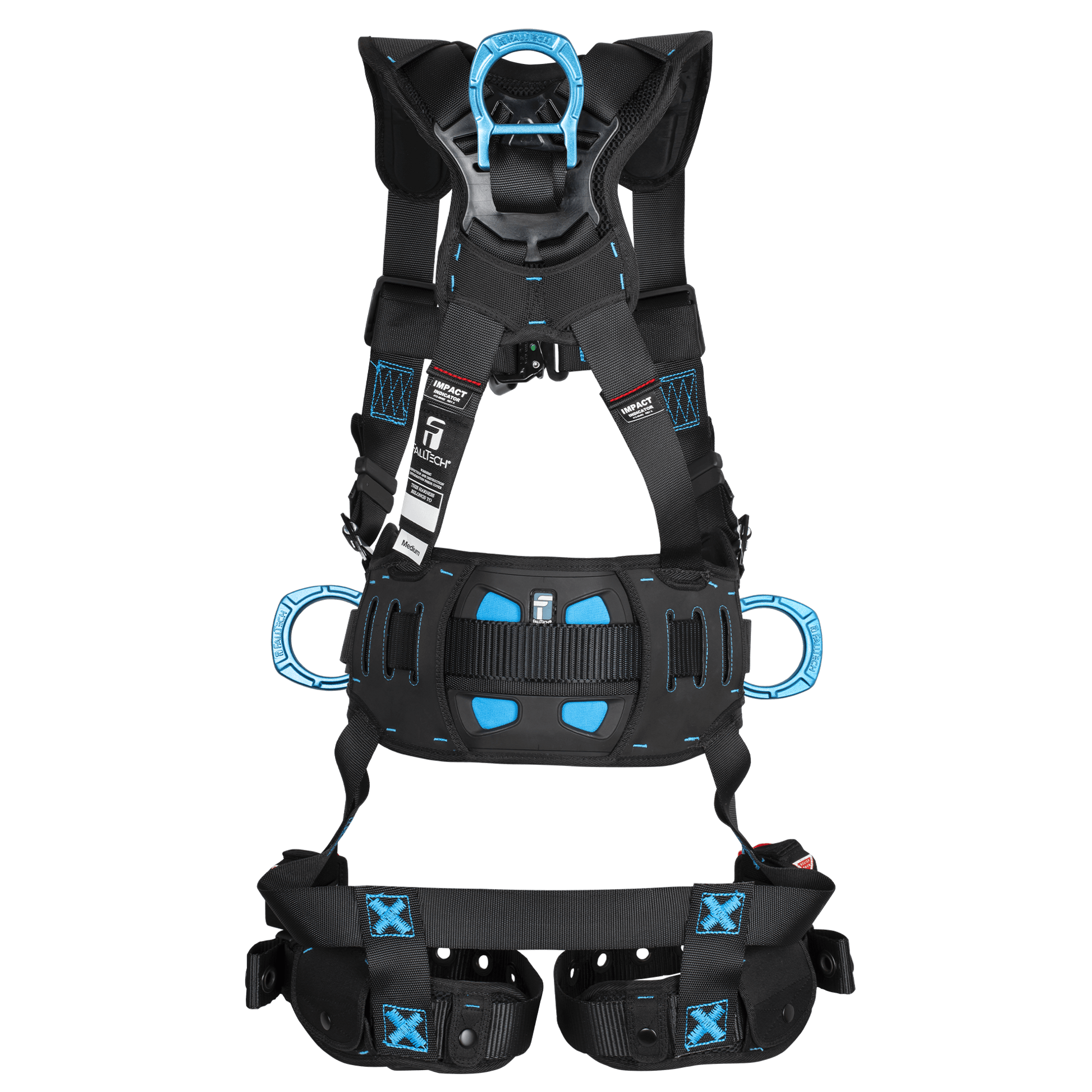 FallTech FT-One 4D Construction Climbing Full Body Harness Tongue Buckle Leg Adjustments - 8127BFD