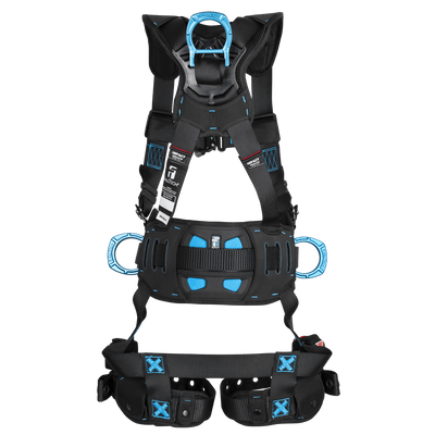 FallTech FT-One 4D Construction Climbing Full Body Harness Tongue Buckle Leg Adjustments - 8127BFD