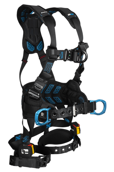FallTech FT-One 4D Construction Climbing Full Body Harness Tongue Buckle Leg Adjustments - 8127BFD