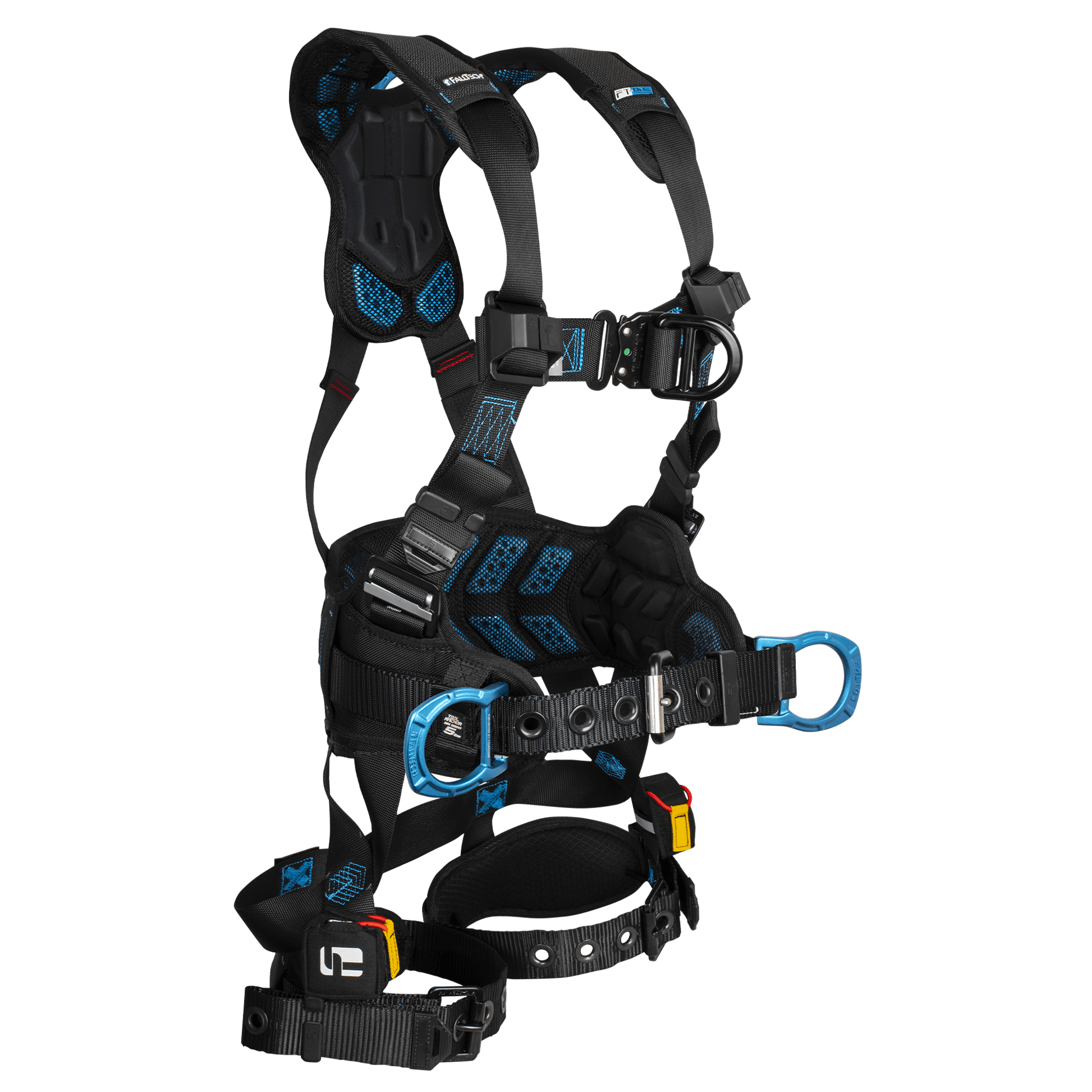 FallTech FT-One 4D Construction Climbing Full Body Harness Tongue Buckle Leg Adjustments - 2X - 8127BFD2X
