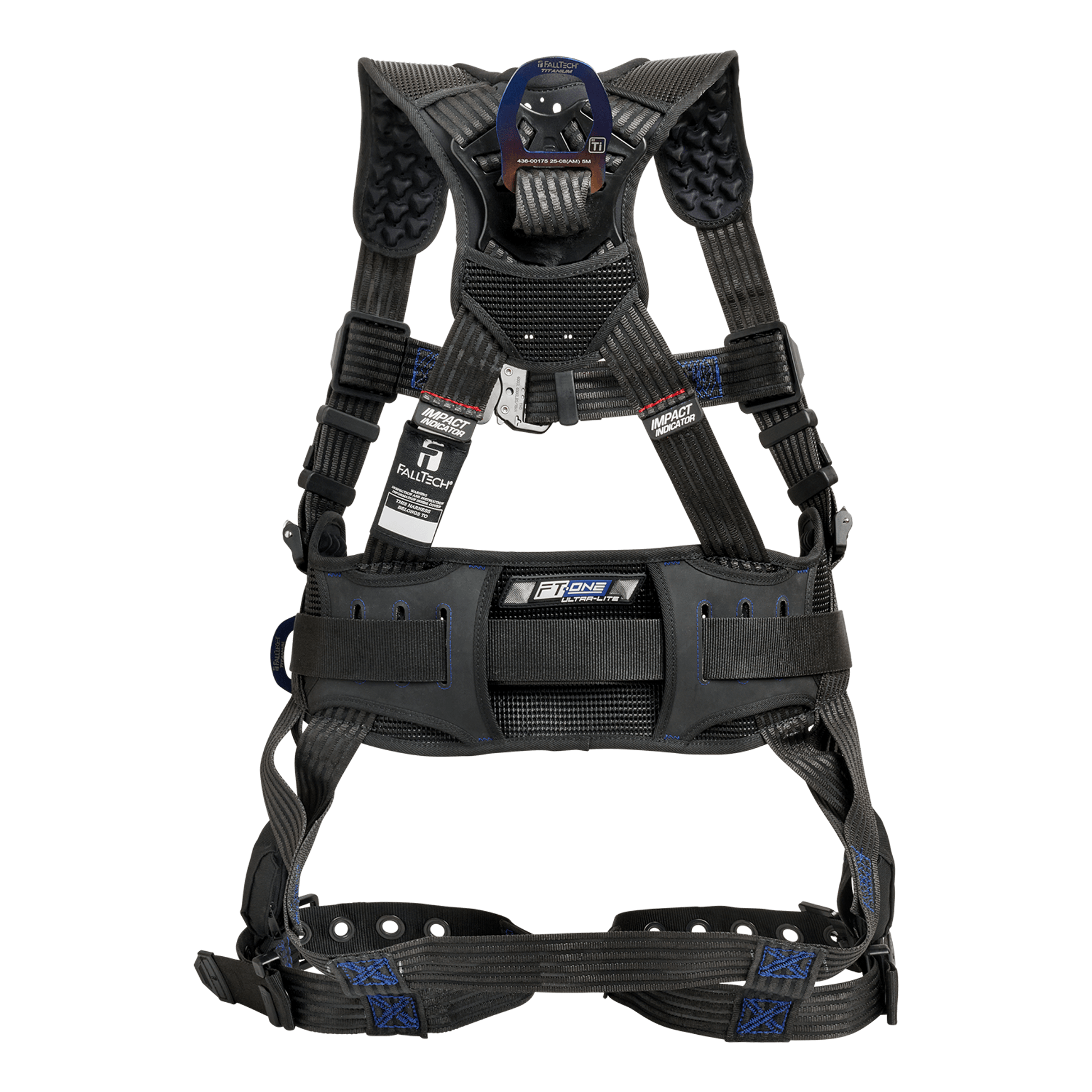 FallTech FT-One Ultra-Lite Harness 3D Construction Belted - XSmall - TB Legs/QC Chest - 8131XS