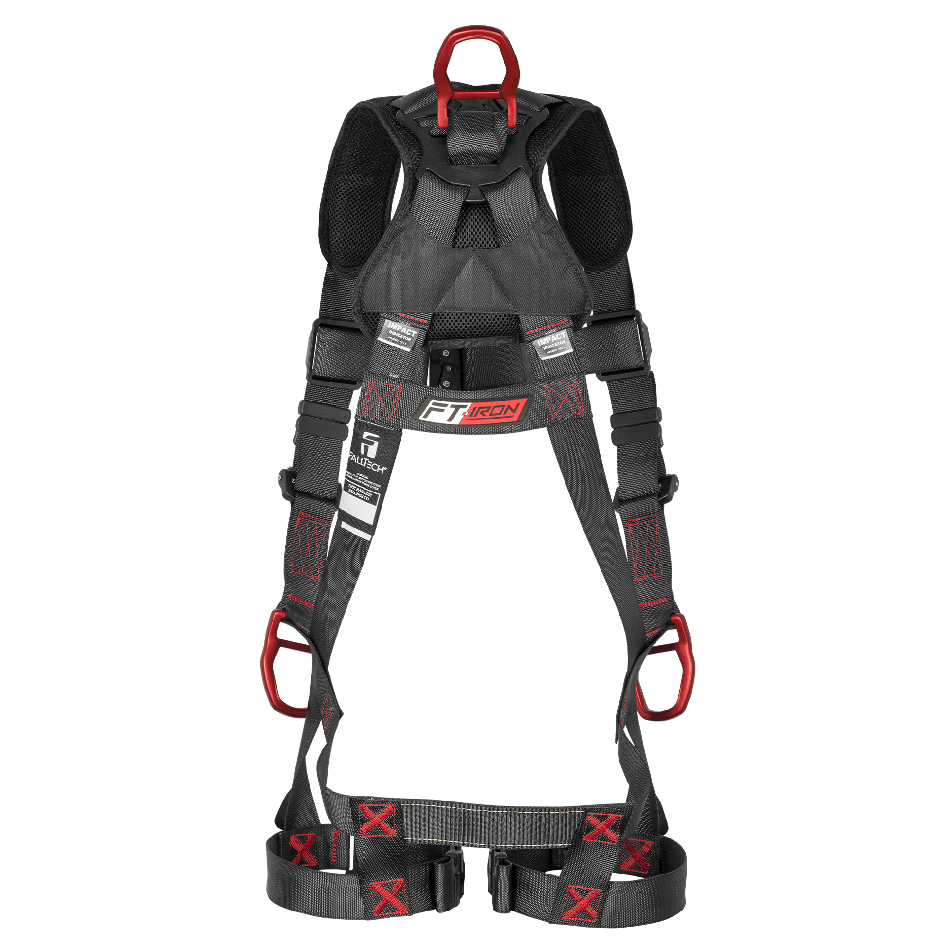 FallTech FT-Iron 3D Standard Non-Belted Harness Quick Connect Buckle Leg Adjustment - 8142QC