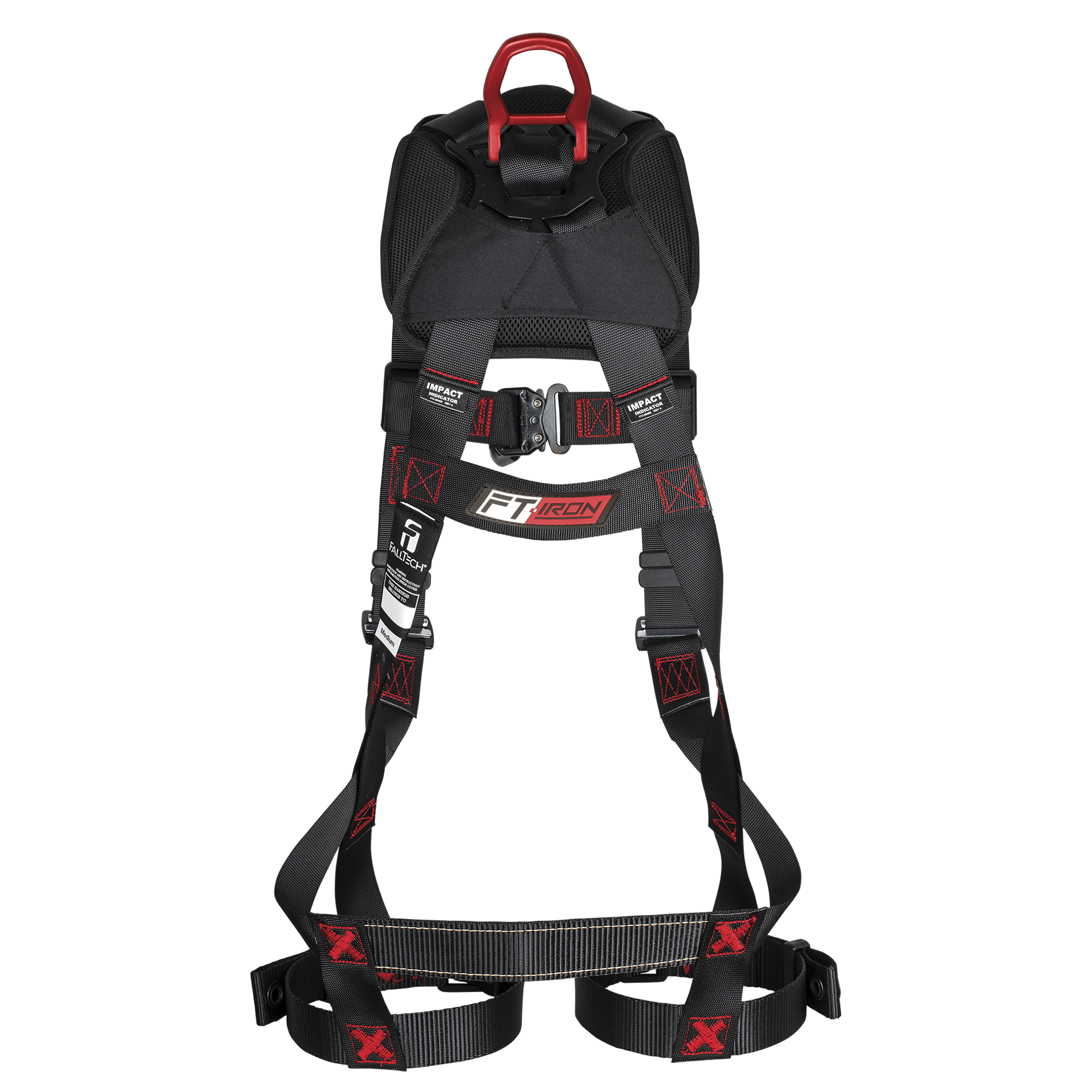 Falltech 8143 FallTech FT-Iron Climbing Non-Belted Harness - Tongue Buckle Leg Adjus ...