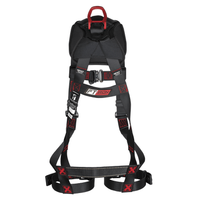 FallTech FT-Iron Climbing Non-Belted Harness - Tongue Buckle Leg Adjustments - 8143BFD
