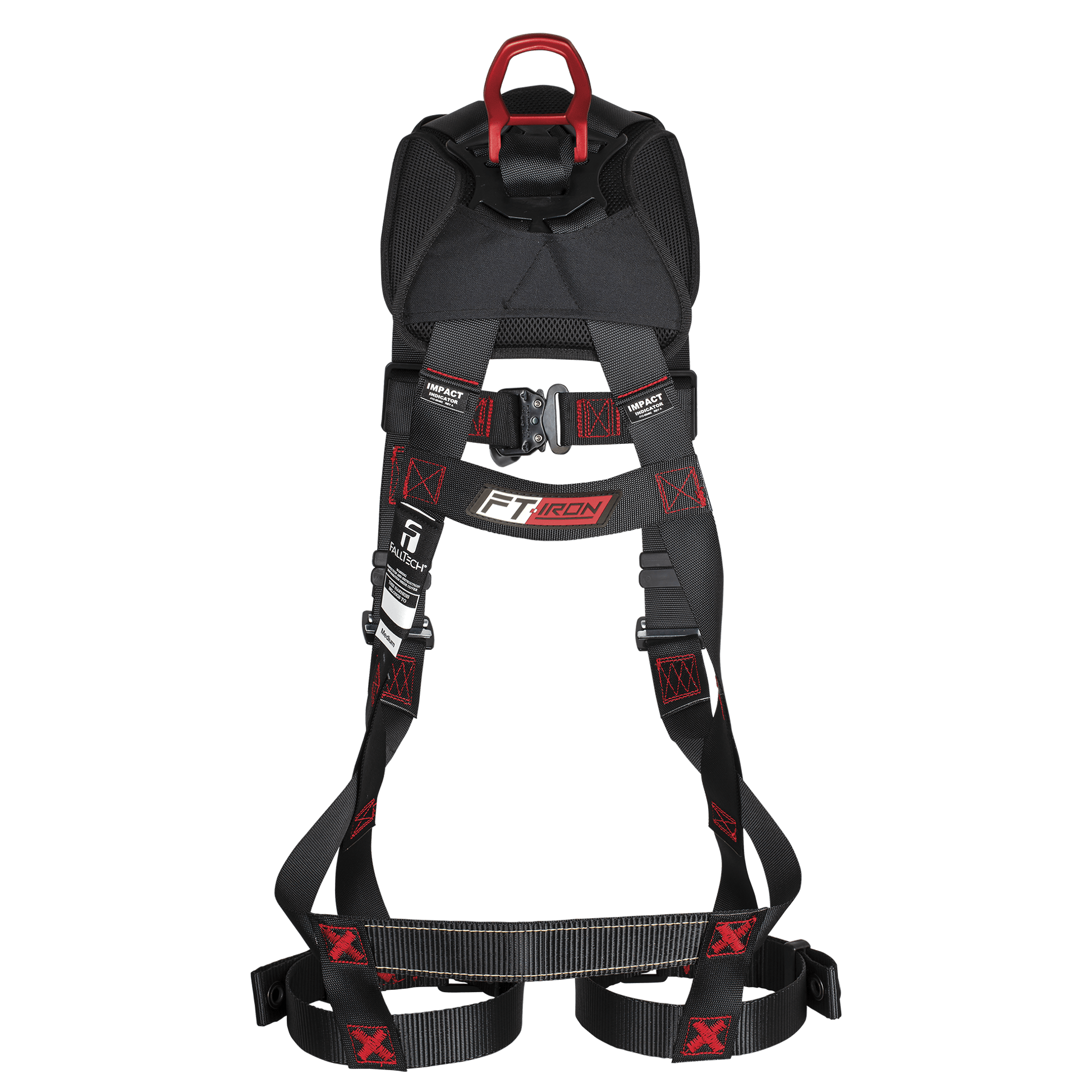 FallTech FT-Iron Climbing Non-Belted Harness - Tongue Buckle Leg Adjustments - 8143BFD
