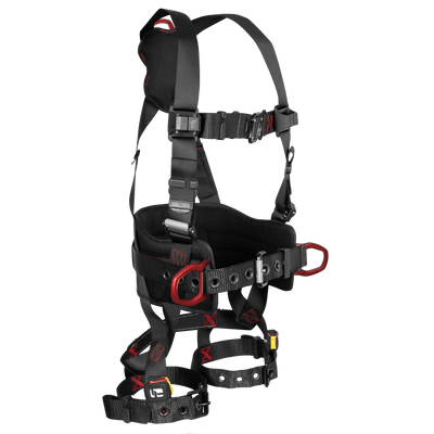 FallTech FT-Iron Construction Belted Harness - Tongue Buckle Leg Adjustment - Extra-Small - 8144BXS