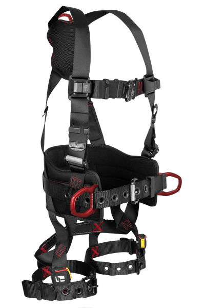 FallTech FT-Iron Construction Belted Harness - Tongue Buckle Leg Adjustment - 8144B