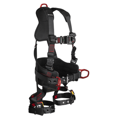 FallTech FT-Iron Construction Climbing Harness - Tongue Buckle Leg Adjustments - Large - 8144FDL