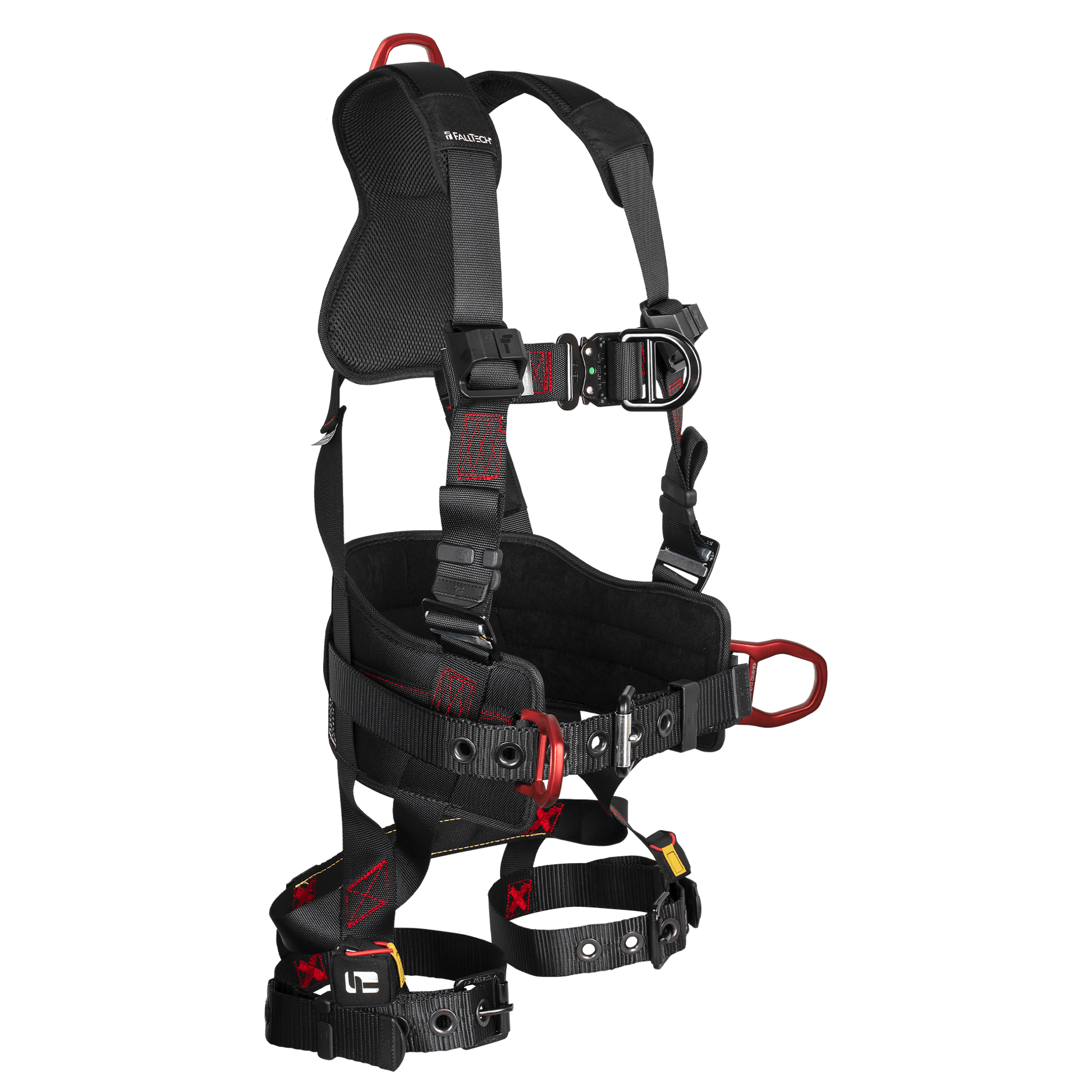 FallTech FT-Iron Construction Climbing Harness - Tongue Buckle Leg Adjustments - Large - 8144FDL