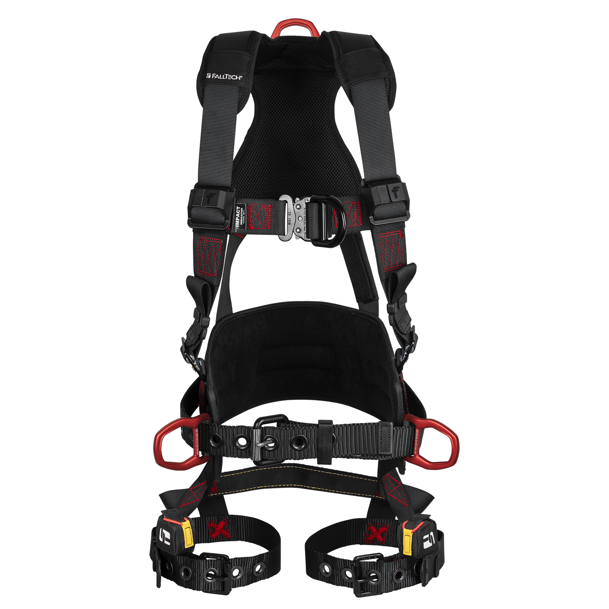 FallTech FT-Iron Construction Climbing Harness - Tongue Buckle Leg Adjustments - 8144FD