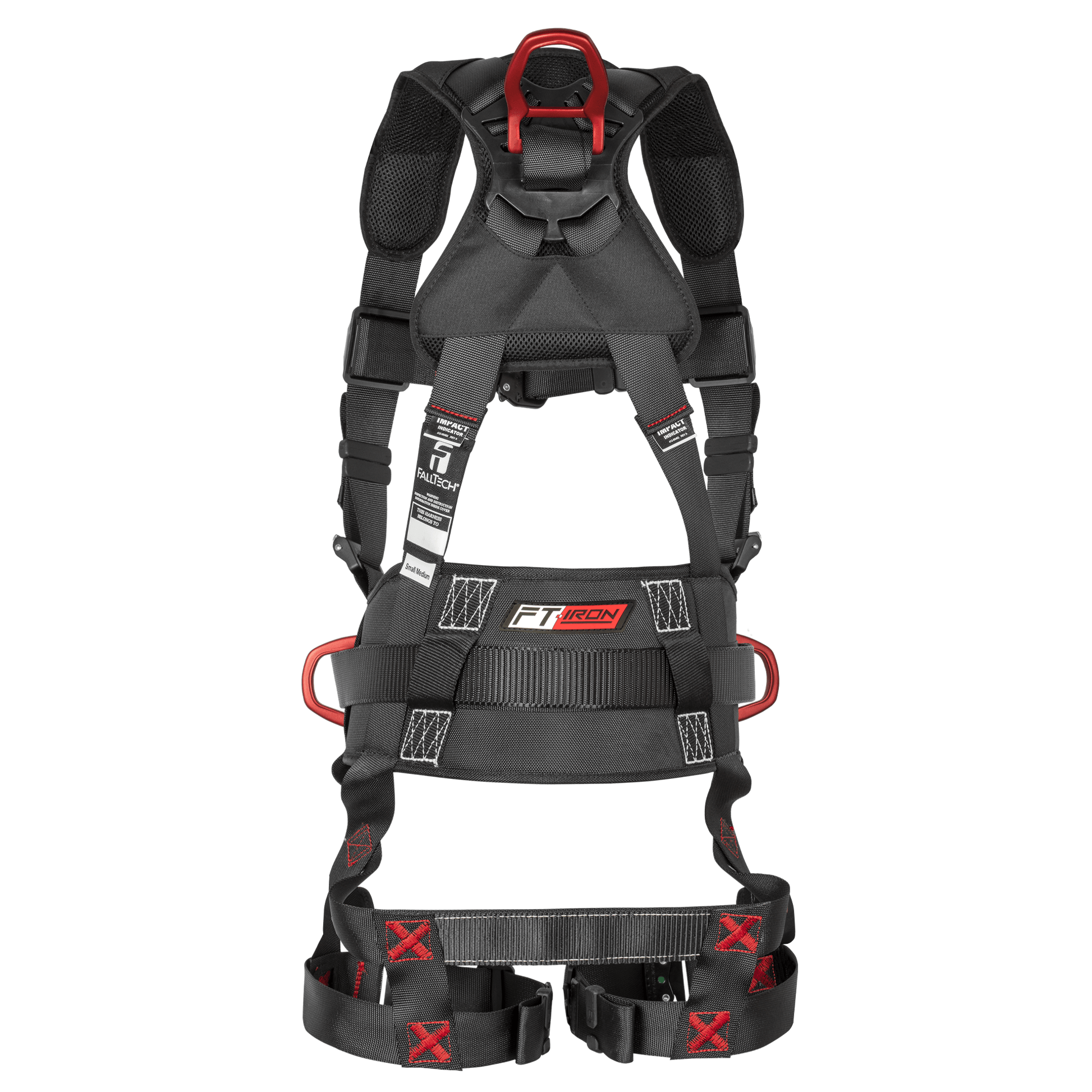 FallTech FT-Iron 3D Standard Belted Harness Quick Connect Buckle Leg Adjustment - 8144QC