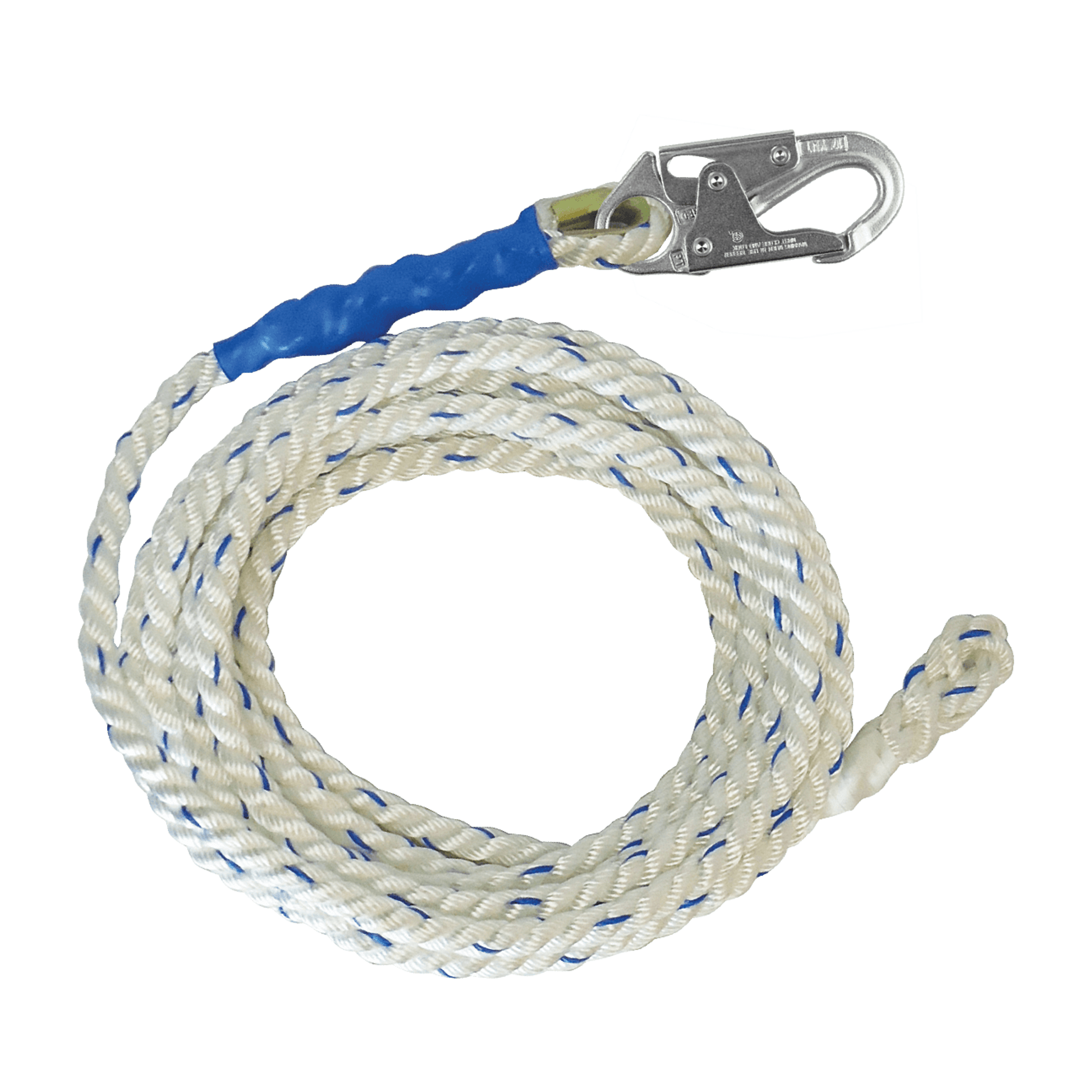 FallTech 150' Premium Polyester Blend Vertical Lifeline with Back-spliced End - 81505