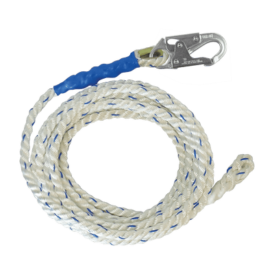 FallTech 50' Premium Polyester Blend Vertical Lifeline with Back-spliced End - 8150