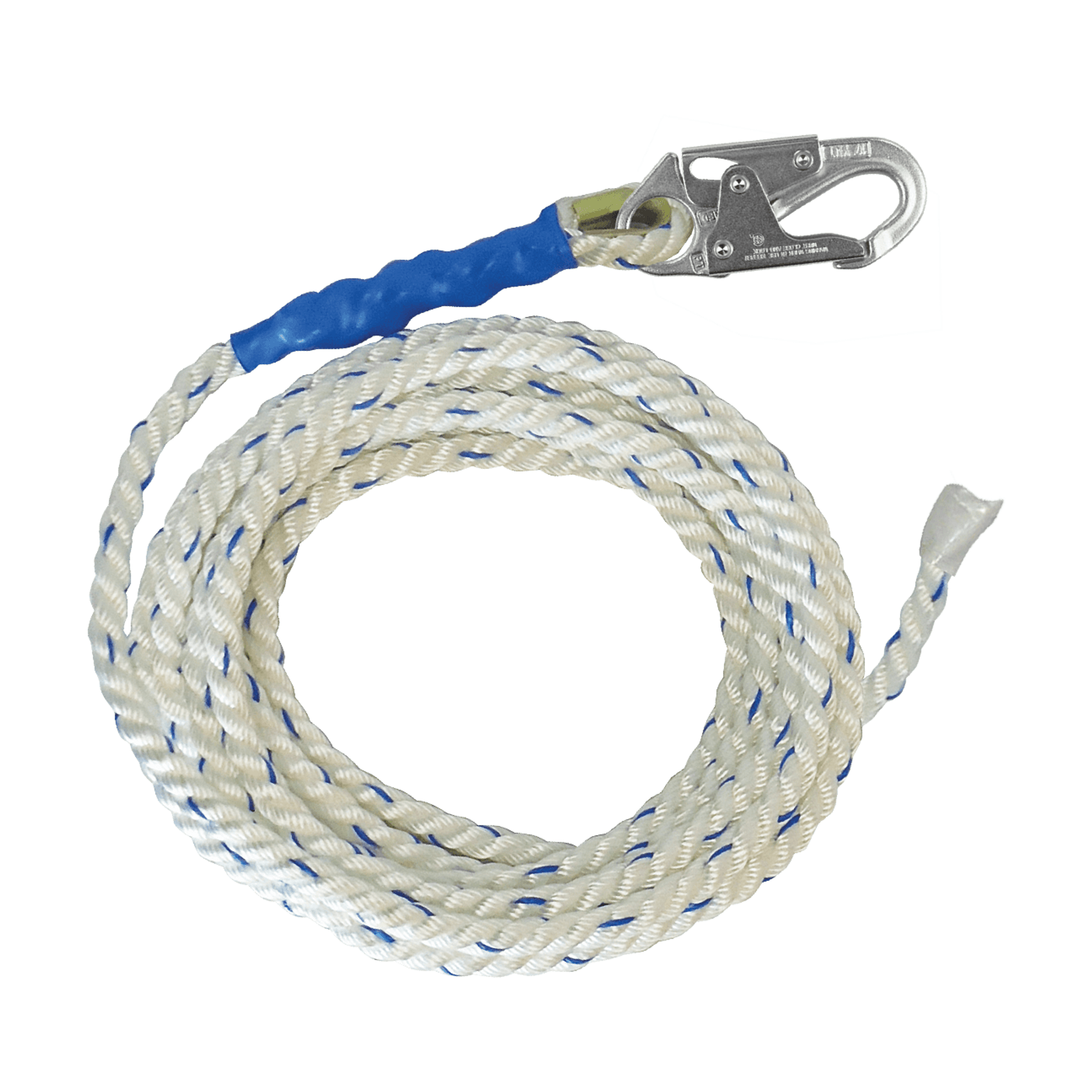 FallTech 35' Premium Polyester Blend Vertical Lifeline with Taped End - 8135T