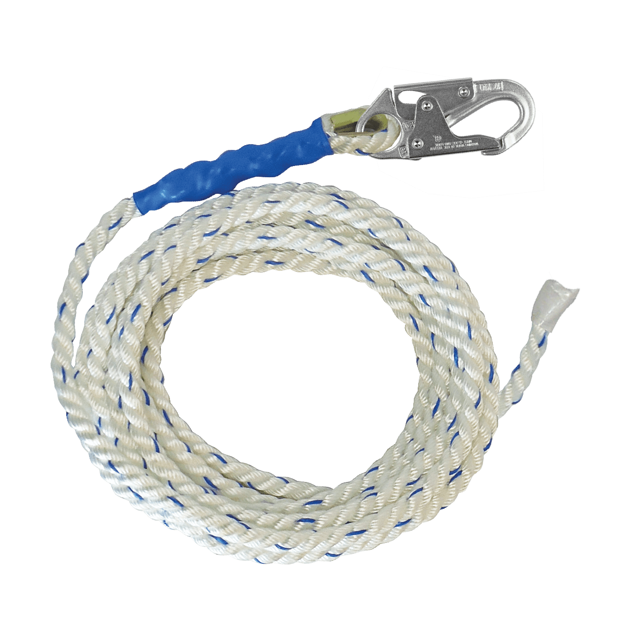 FallTech 35' Premium Polyester Blend Vertical Lifeline with Taped End - 8135T