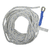 FallTech 100' Premium Vertical Lifeline with Thimble-eye and Taped End - 8201T