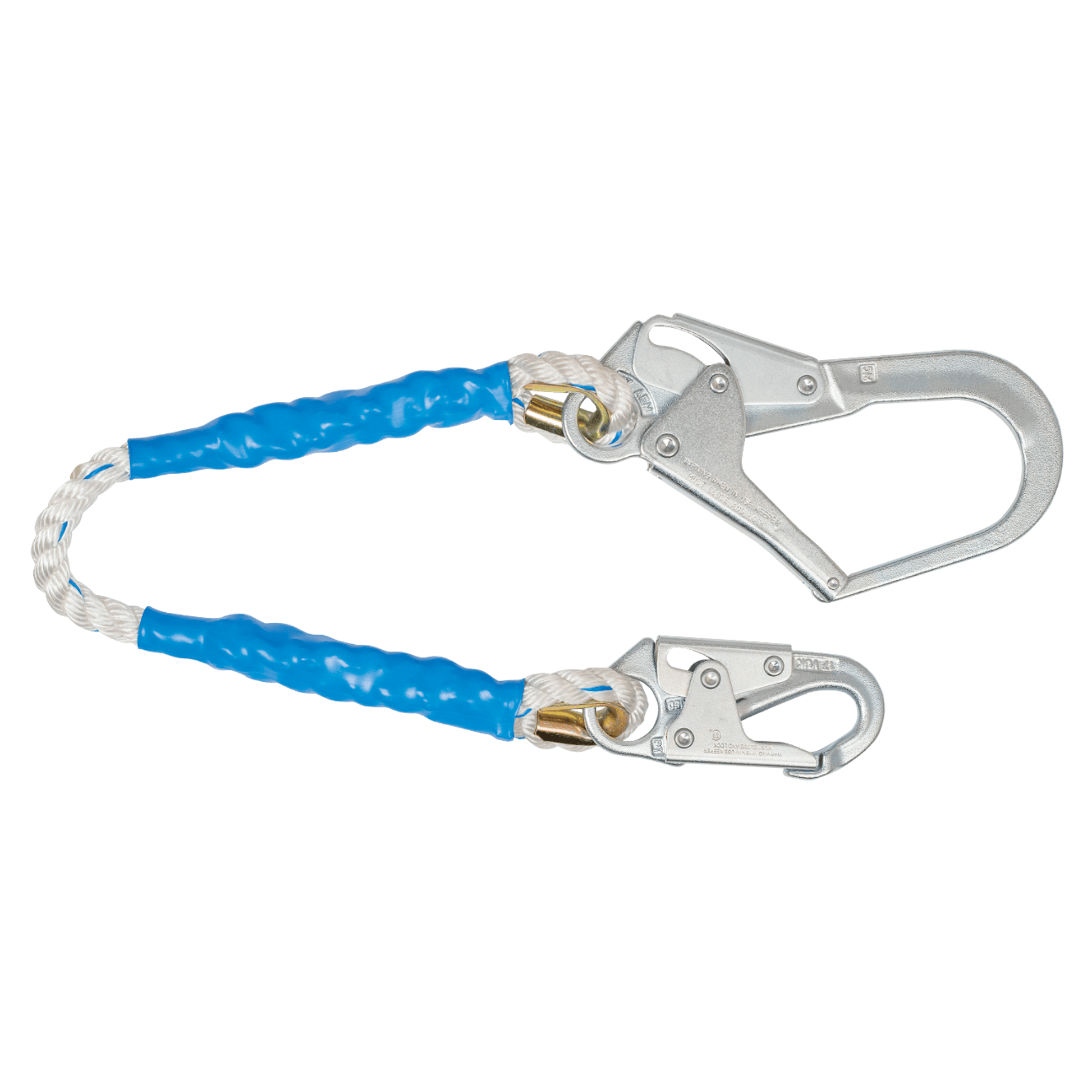 FallTech 3' Rope Restraint Lanyard Fixed-length with Steel Connectors - 81533