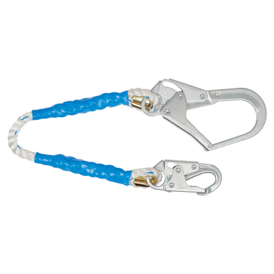FallTech 3' Rope Restraint Lanyard Fixed-length with Steel Connectors - 81533