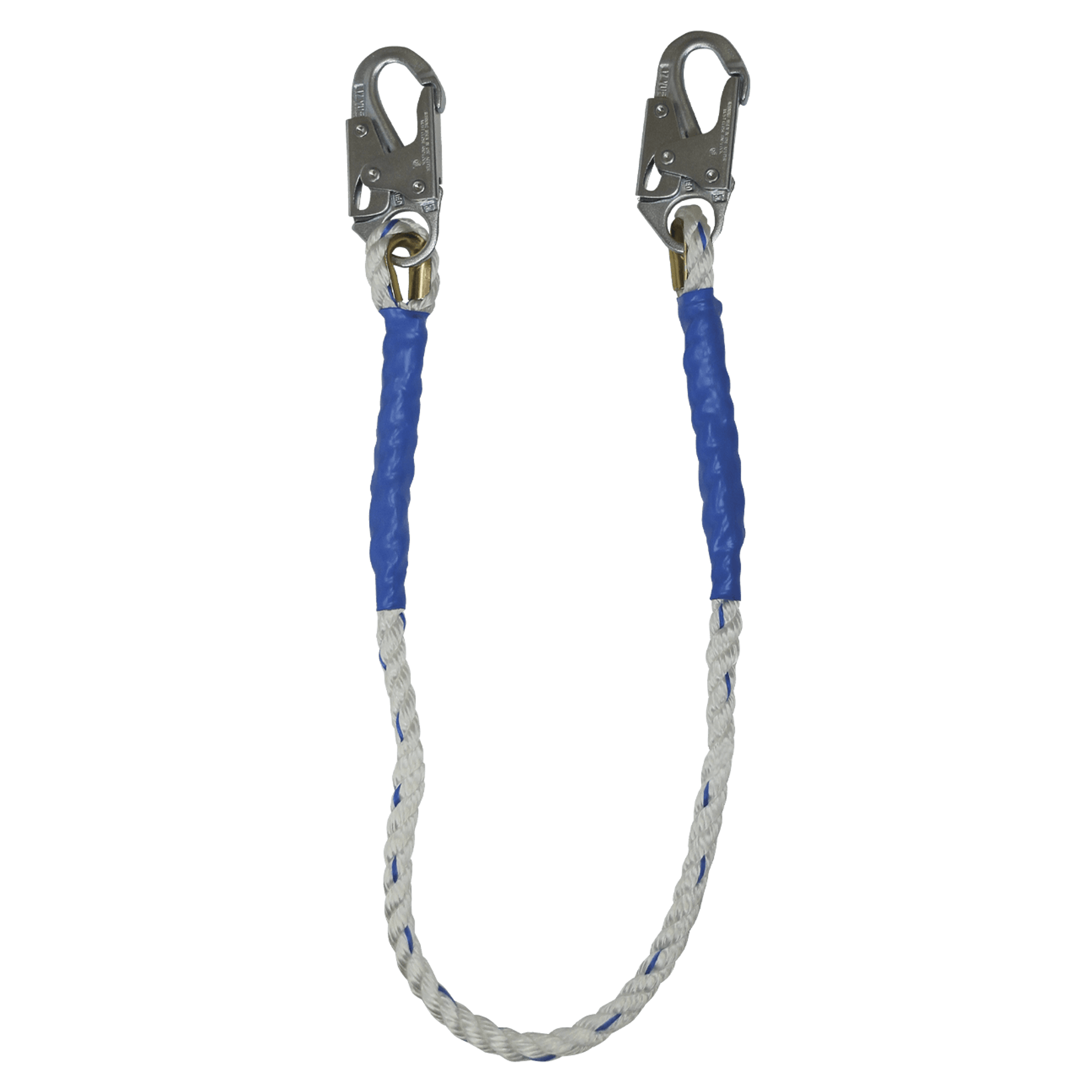 FallTech 3' Rope Restraint Lanyard Fixed-length with Steel Snap Hooks - 8153