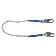 FallTech 4' Rope Restraint Lanyard Fixed-length with Steel Snap Hooks - 8154