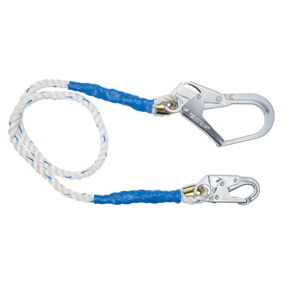 FallTech 6' Rope Restraint Lanyard Fixed-length with Steel Connectors - 81563