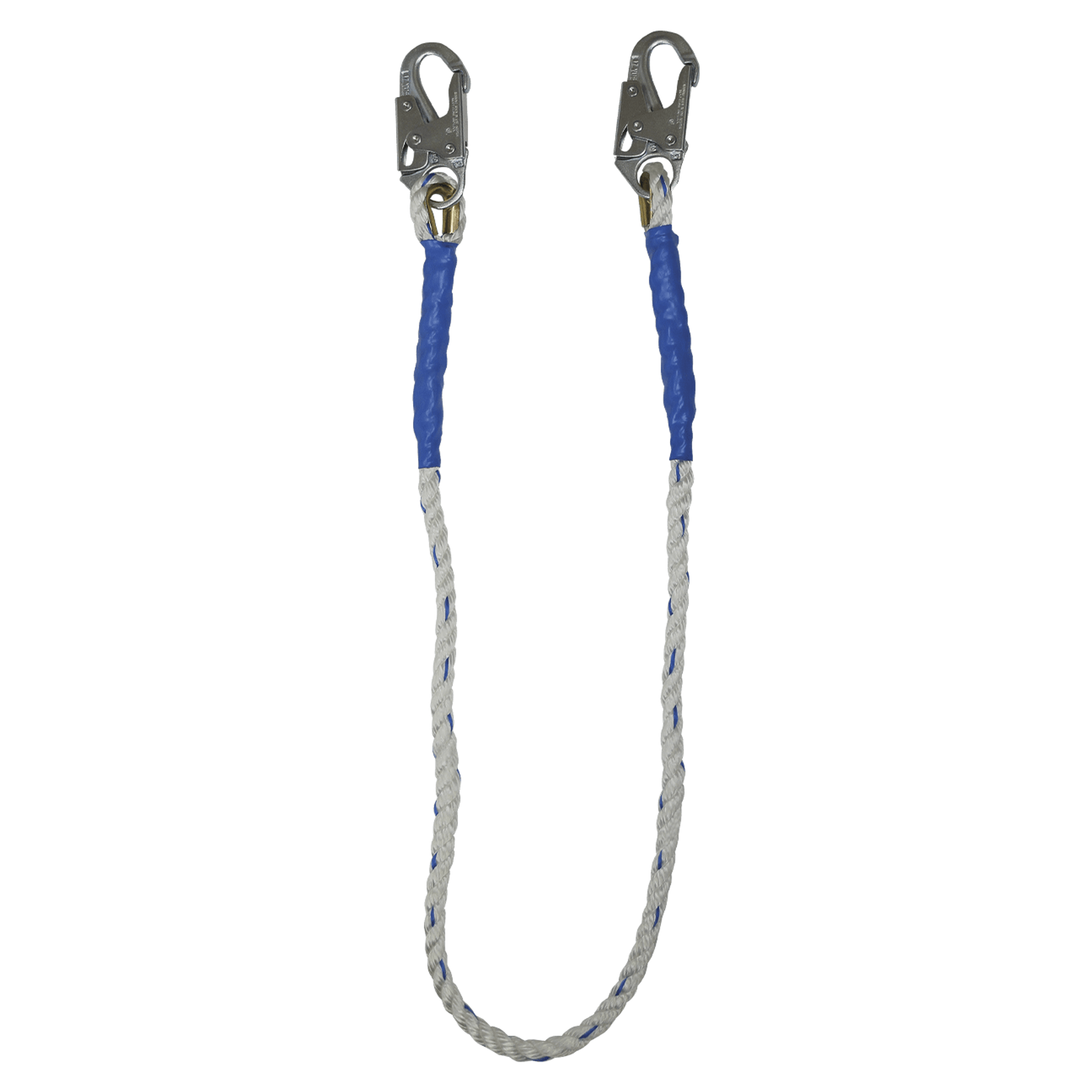 FallTech 6' Rope Restraint Lanyard Fixed-length with Steel Snap Hooks - 8156