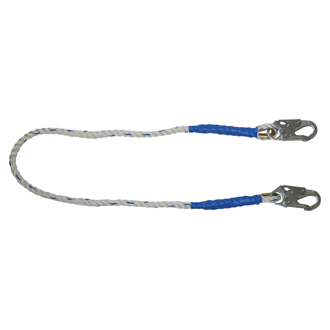 FallTech 6' Rope Restraint Lanyard Fixed-length with Steel Snap Hooks - 8156