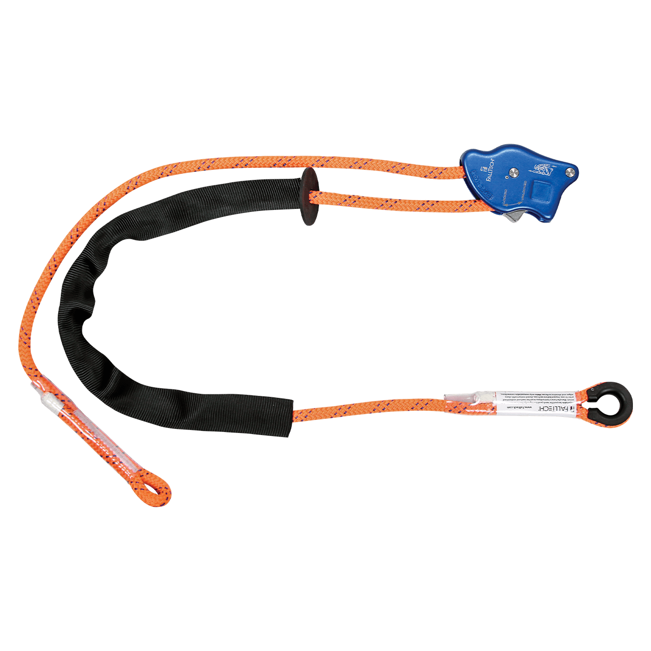 FallTech 10' Tower Climber Rope Positioning Lanyard with Aluminum Adjuster - 8165A10
