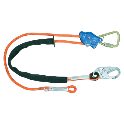 FallTech 10' Tower Climber Rope Positioning Lanyard with Aluminum Adjuster - 8165B10