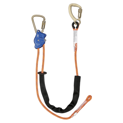 FallTech 10' Tower Climber Rope Positioning Lanyard with Aluminum Adjuster - 8165C10