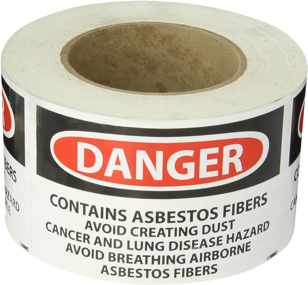 3x5 Danger Asbestos Labels/500 - 420-4002