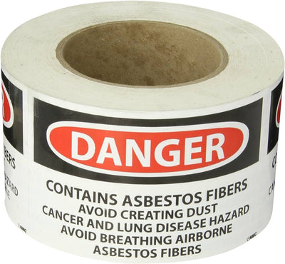3x5 Danger Asbestos Labels/500 - 420-4002