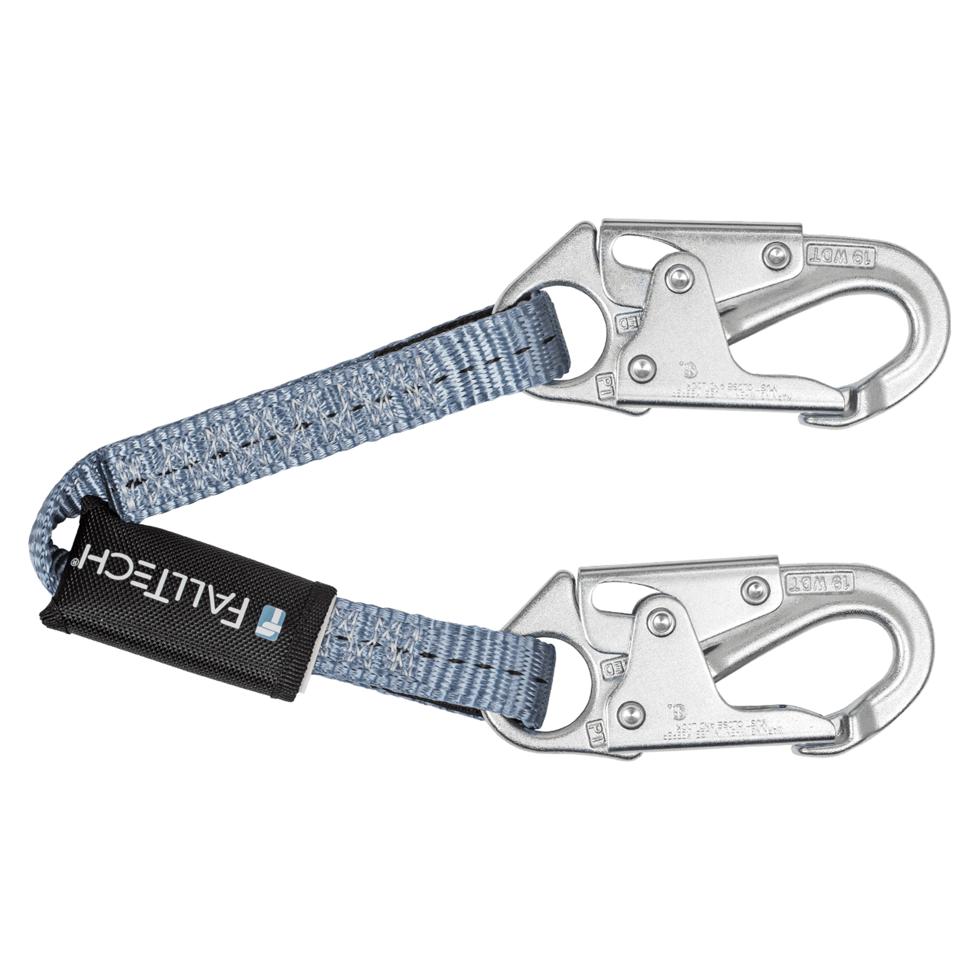 FallTech 2' Web Restraint Lanyard Fixed-length with Steel Snap Hooks - 820324