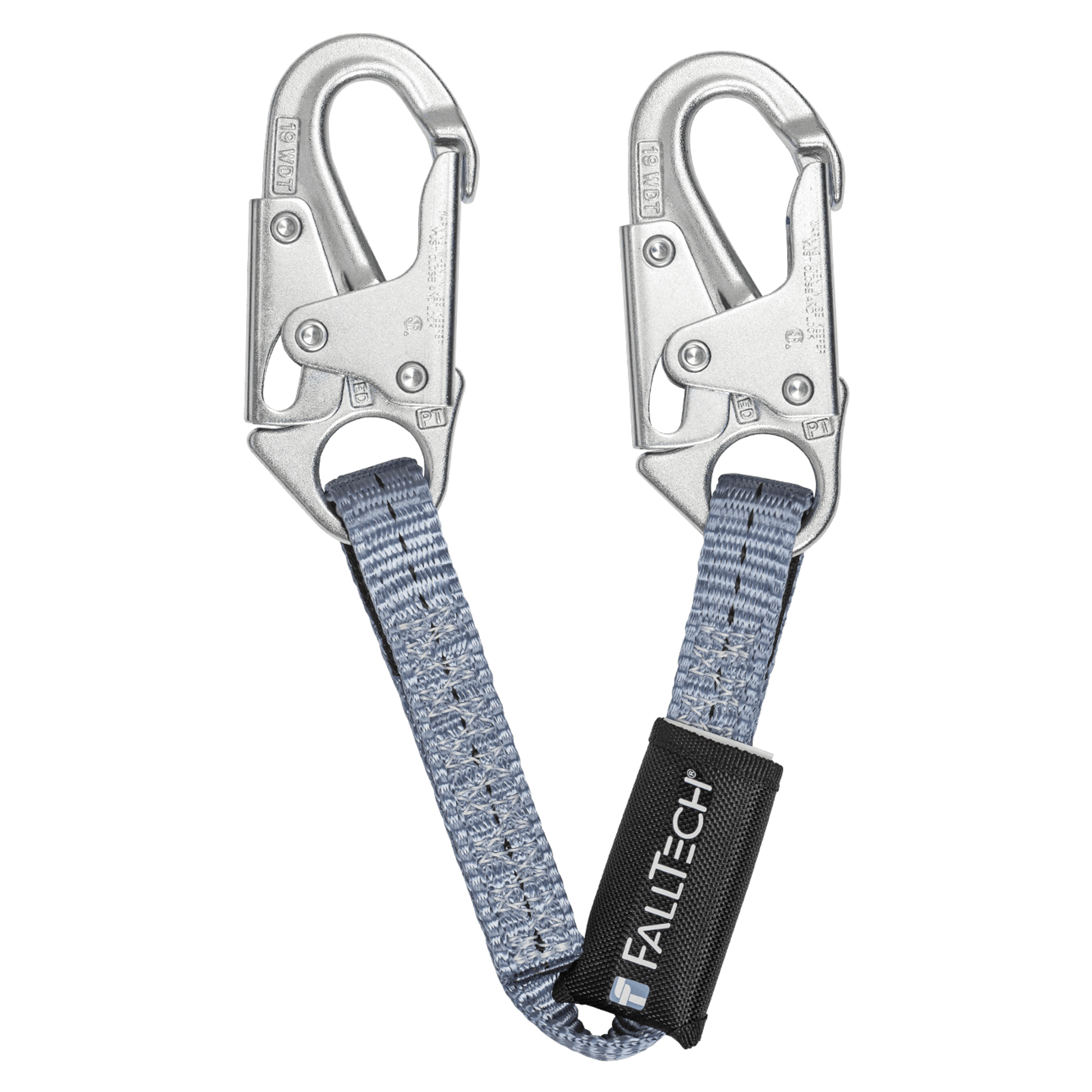 FallTech 2' Web Restraint Lanyard Fixed-length with Steel Snap Hooks - 820324