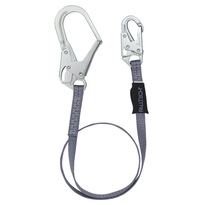 FallTech 3' Web Restraint Lanyard Fixed-length with Steel Connectors - 82033