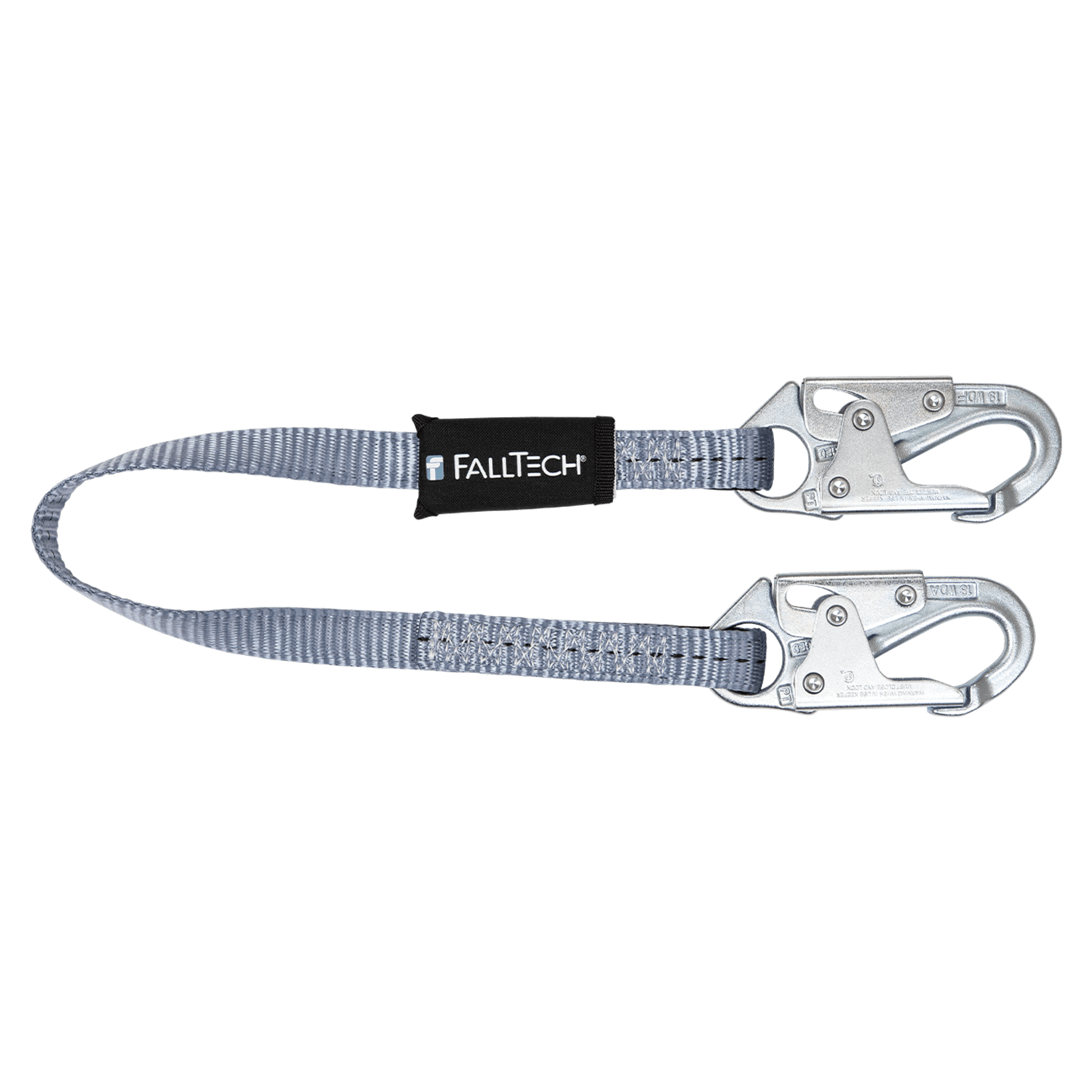 FallTech 3' Web Restraint Lanyard Fixed-length with Steel Snap Hooks - 8203