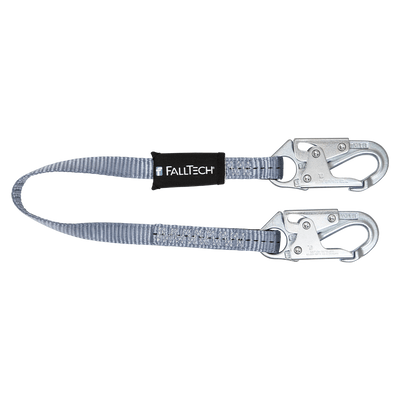 FallTech 3' Web Restraint Lanyard Fixed-length with Steel Snap Hooks - 8203