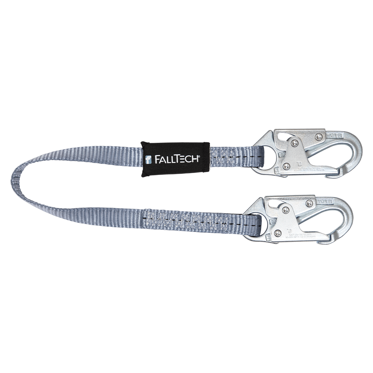 FallTech 3' Web Restraint Lanyard Fixed-length with Steel Snap Hooks - 8203