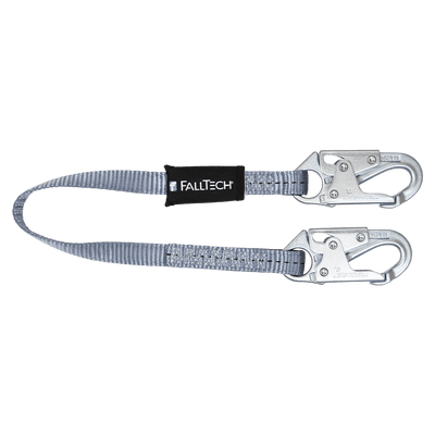 FallTech 3' Web Restraint Lanyard Fixed-length with Steel Snap Hooks - 8203