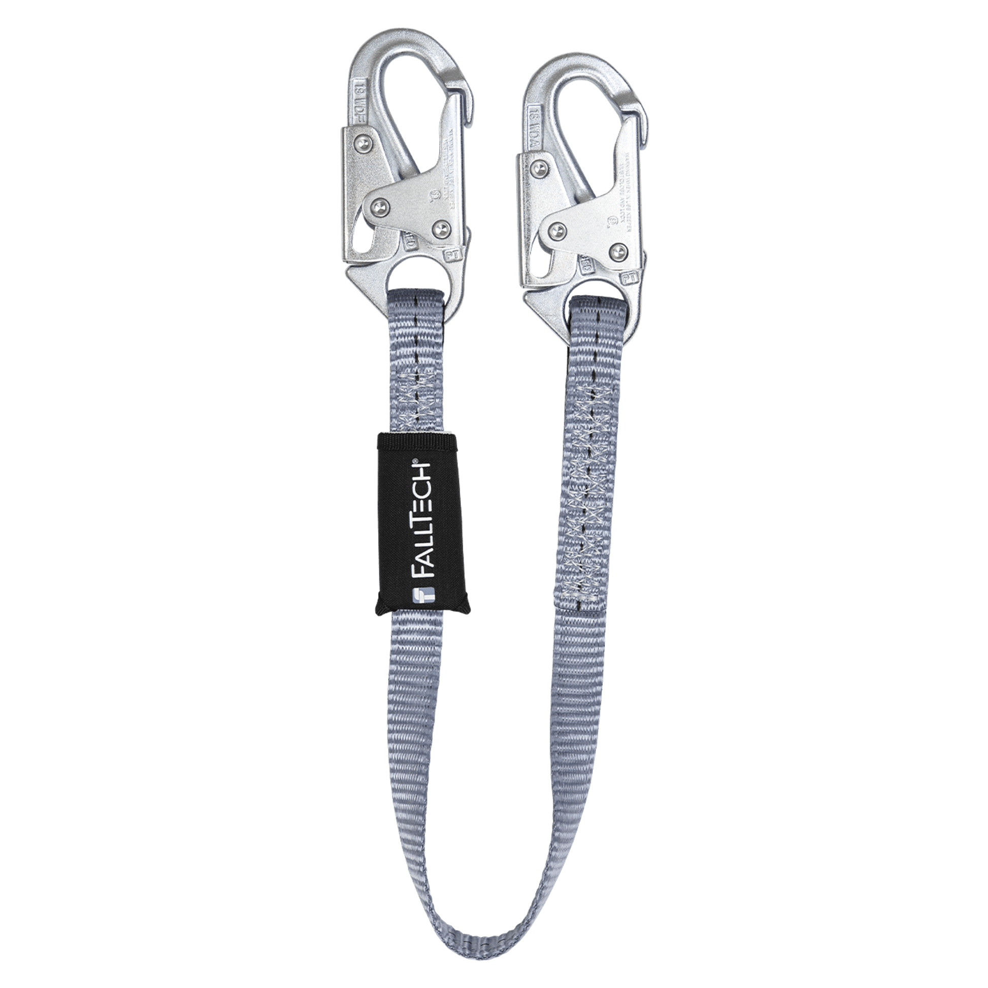 FallTech 3' Web Restraint Lanyard Fixed-length with Steel Snap Hooks - 8203