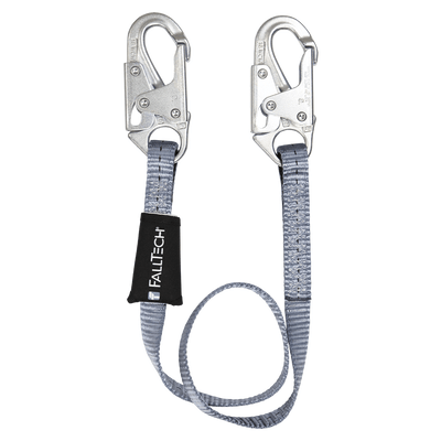 FallTech 4' Web Restraint Lanyard Fixed-length with Steel Snap Hooks - 8204