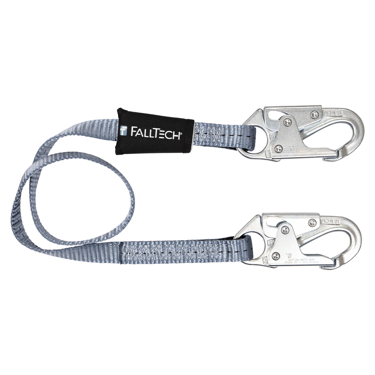 FallTech 4' Web Restraint Lanyard Fixed-length with Steel Snap Hooks - 8204