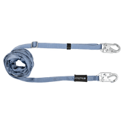 FallTech 11' to 20' Adjustable Length Restraint Lanyard with Steel Snap Hooks - 820920