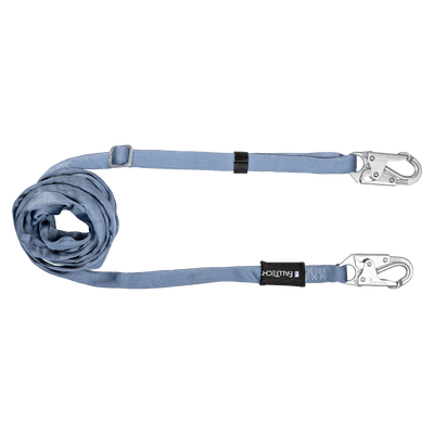 FallTech 11' to 20' Adjustable Length Restraint Lanyard with Steel Snap Hooks - 820920