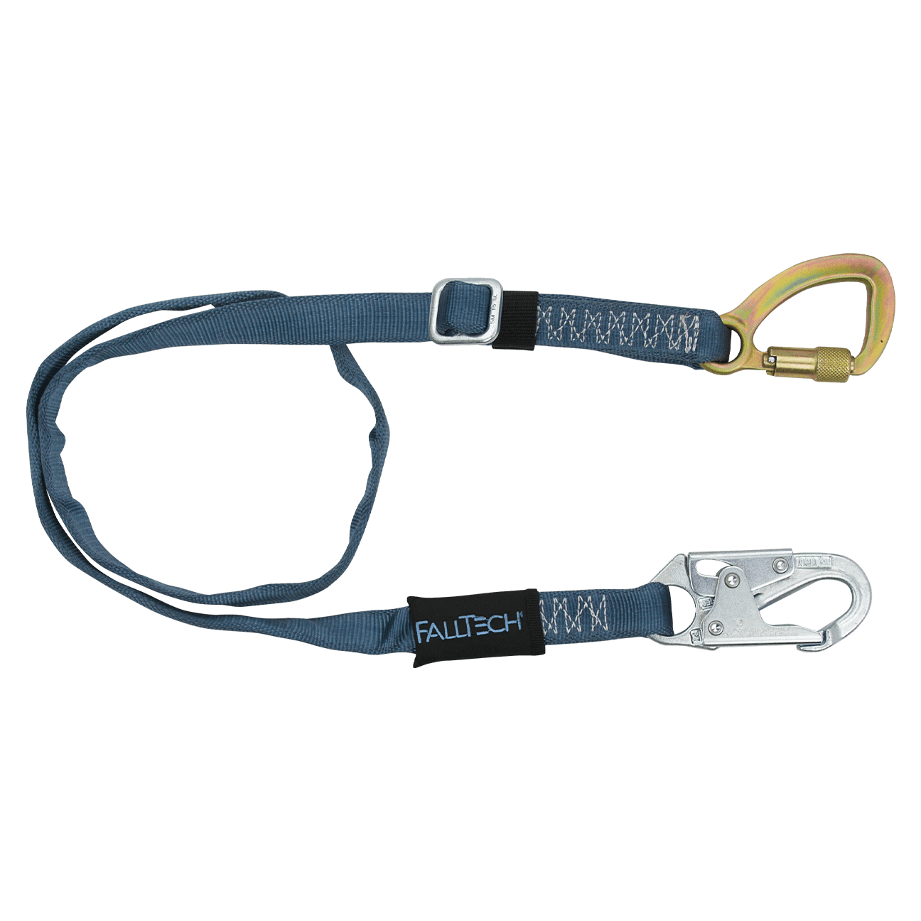 FallTech 4' to 6' Adjustable Length Restraint Lanyard with Steel 5k Carabiner - 82095K