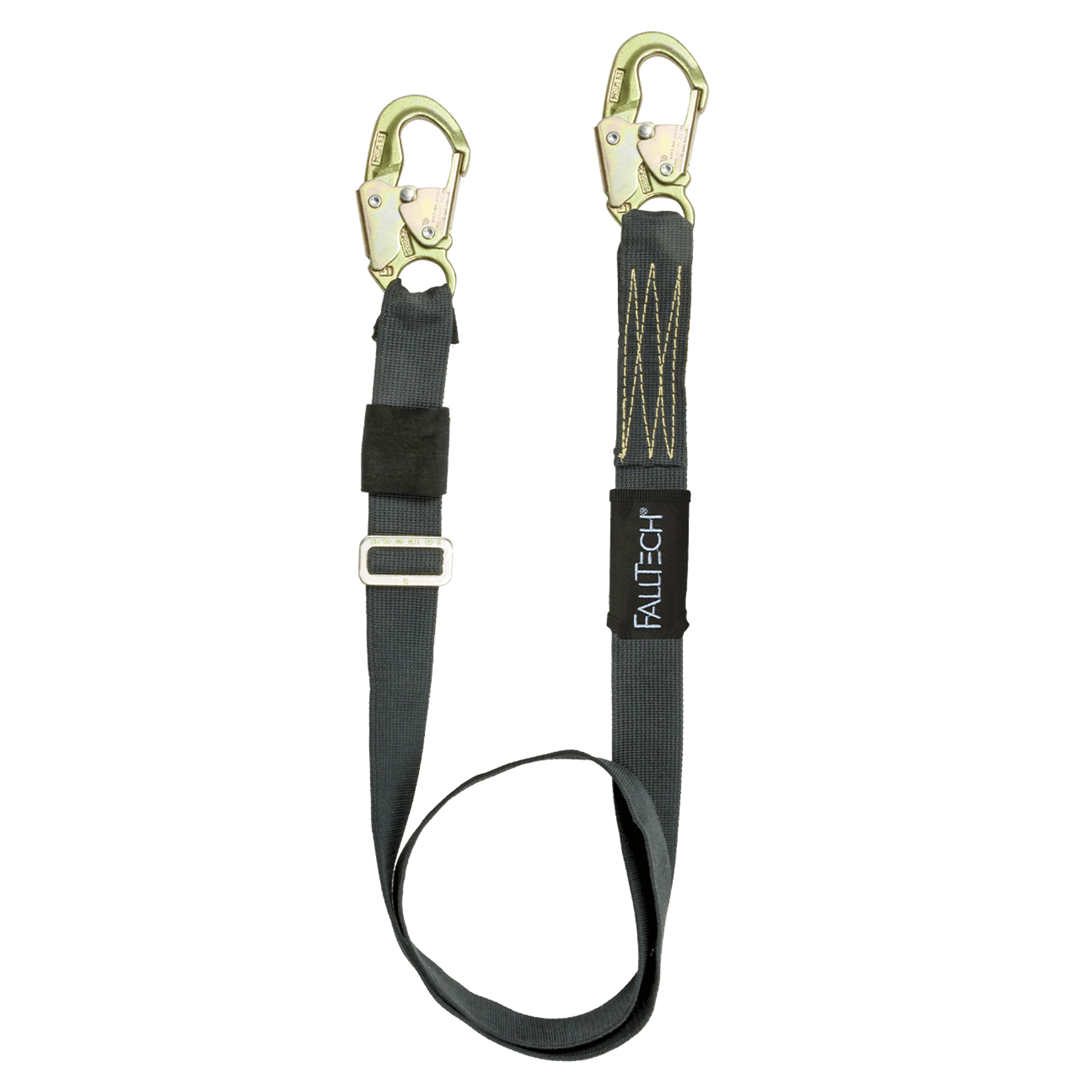 FallTech 4' to 6' WeldTech Adjustable Length Restraint Lanyard with Steel Snap Hooks - 8209WT