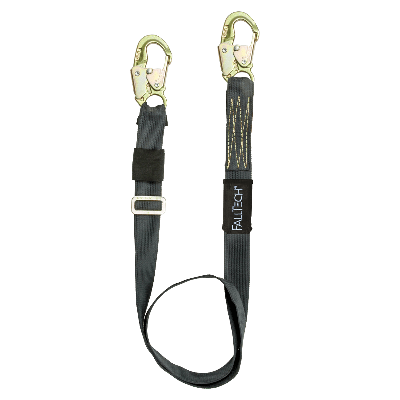 FallTech 4' to 6' WeldTech Adjustable Length Restraint Lanyard with Steel Snap Hooks - 8209WT