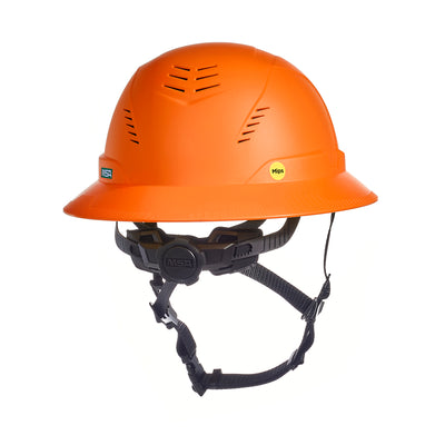 MSA V-Gard H2 Full Brim - Type II Class C - Mips - Safety Helmet - Vented - Orange - 10250610