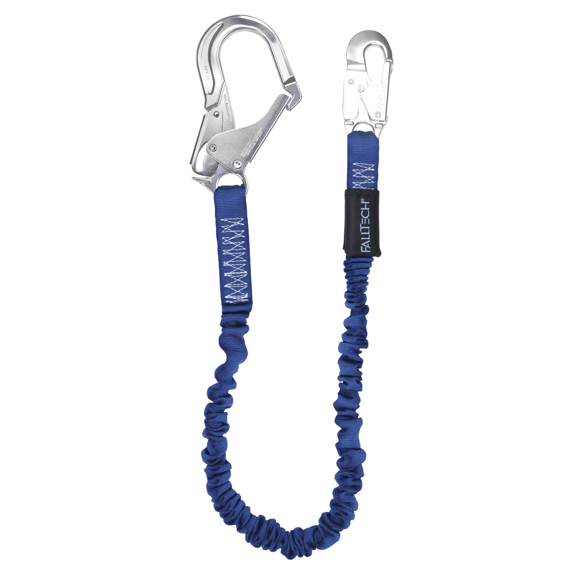 FallTech 4½' to 6' ElasTech Energy Absorbing Lanyard Single-leg with Aluminum Connectors - 82403A